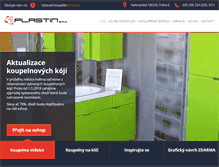 Tablet Screenshot of koupelnove-studio-plastin.cz